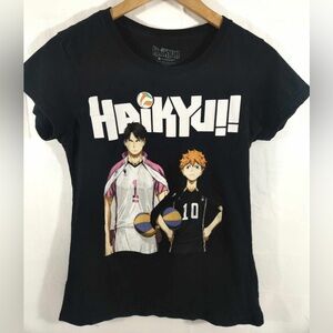 Haikyu Womens TShirt (Size: M) Black Anime Crunchyroll